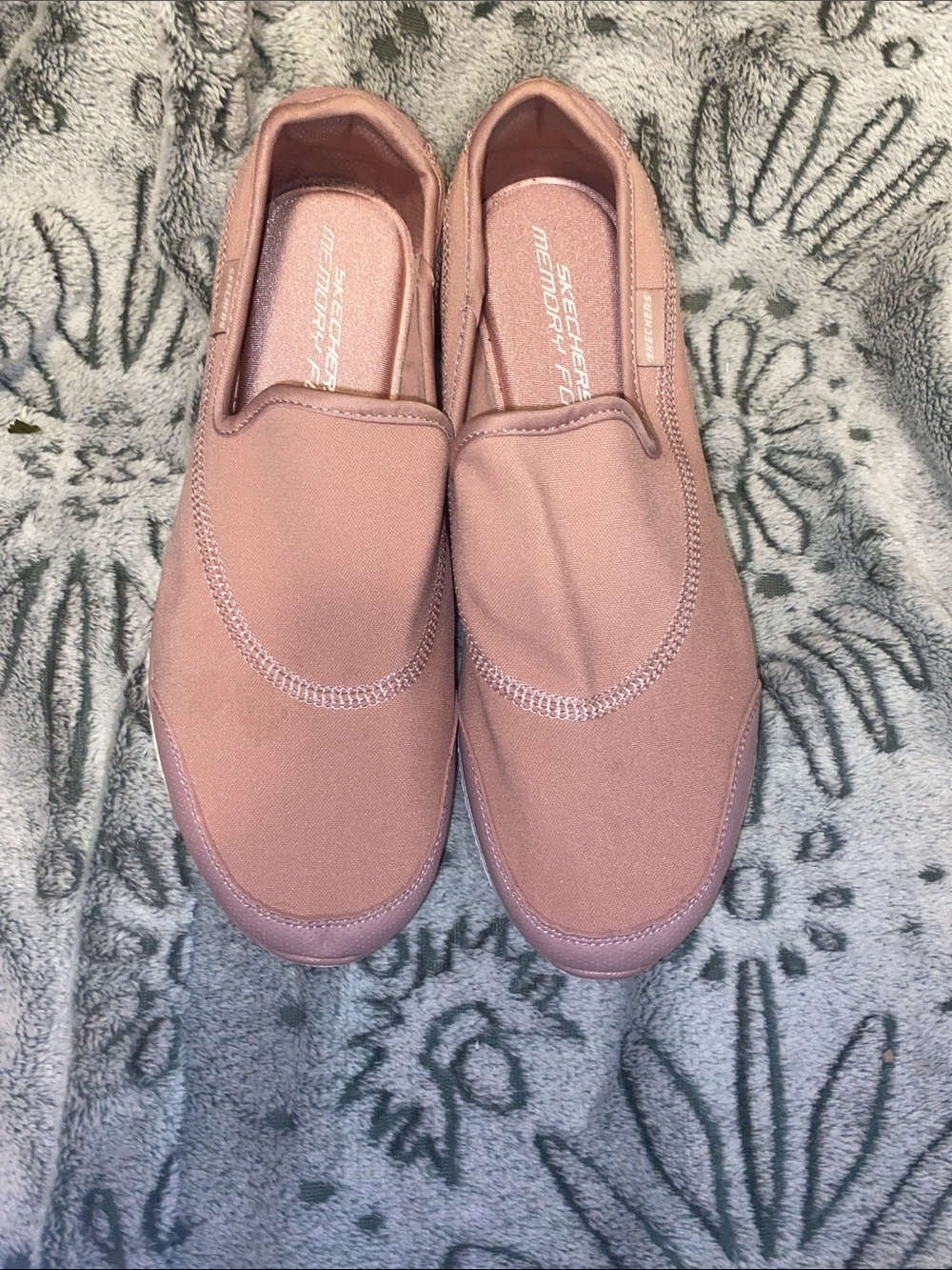 Skechers Women's Slip-On Athletic Sneakers in Dusty Rose